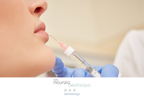 Intervento di medicina estetica eseguito dal dermatologo Dr. Maurizio Bevilacqua nel suo studio a Santa Maria Capua Vetere, specializzato in dermatologia e trattamenti estetici avanzati